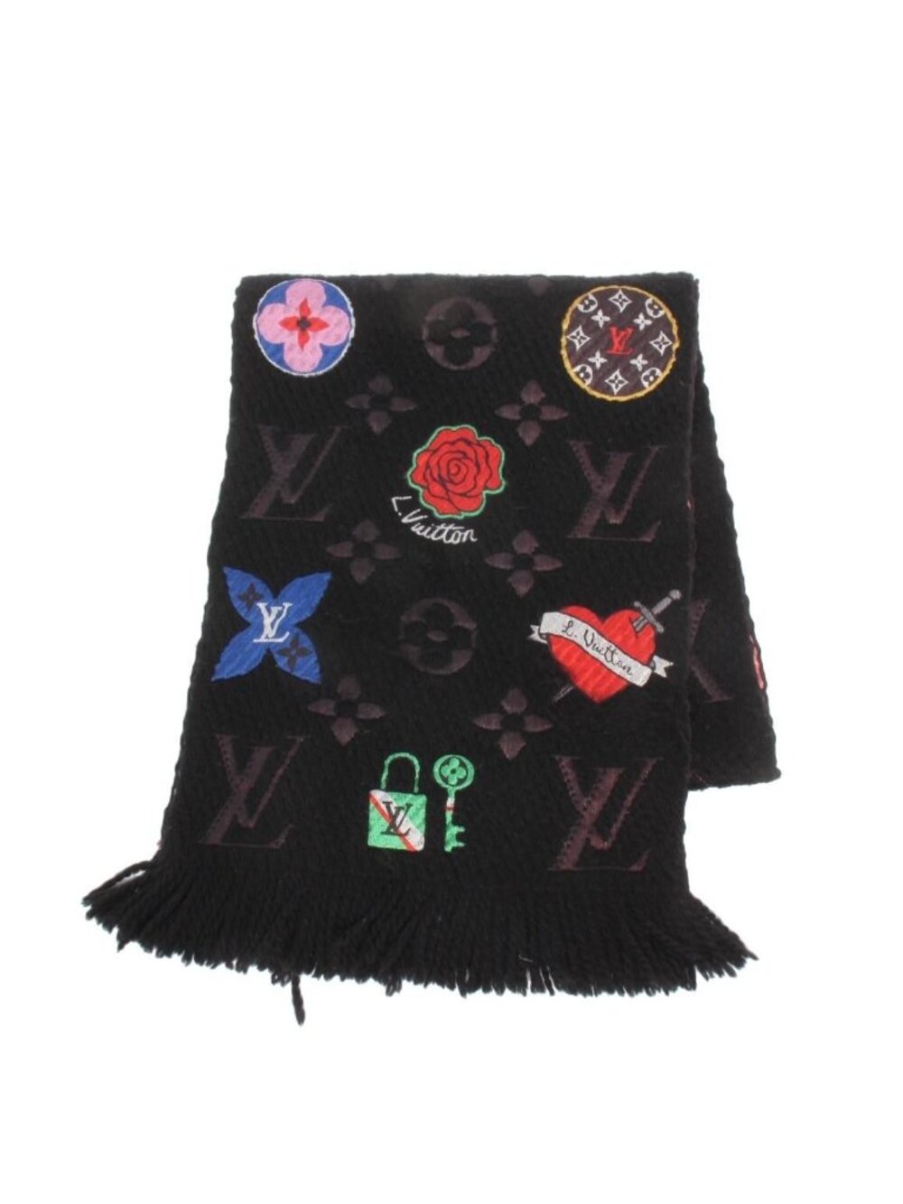 Louis Vuitton Scarf Echarpe Logo Mania LV Streets - Picture 2 of 8